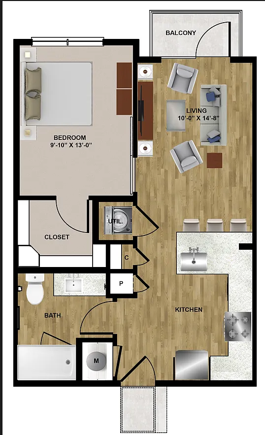 Floor plan A1(b)