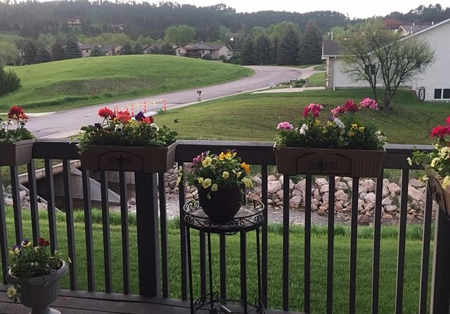 View from covered deck East