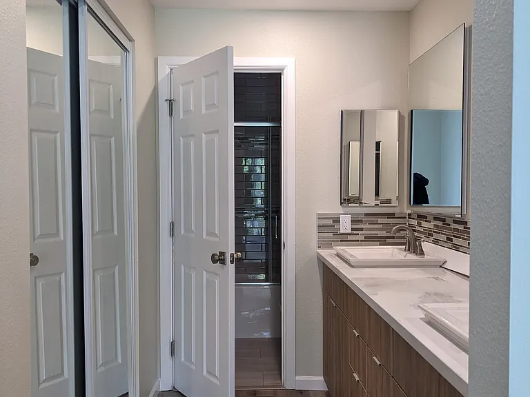Master bathroom vanity
