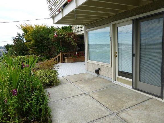 Outside entry and front deck