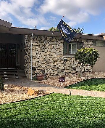 Front with new marathon sod