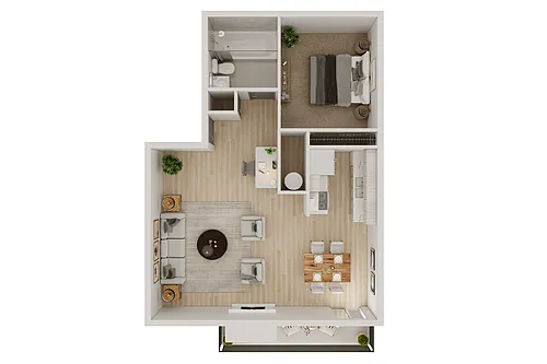 Floor plan 1 bedroom