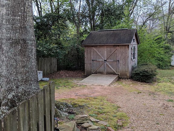 Backyard, Walk-in Tool Shed with Electric Service
