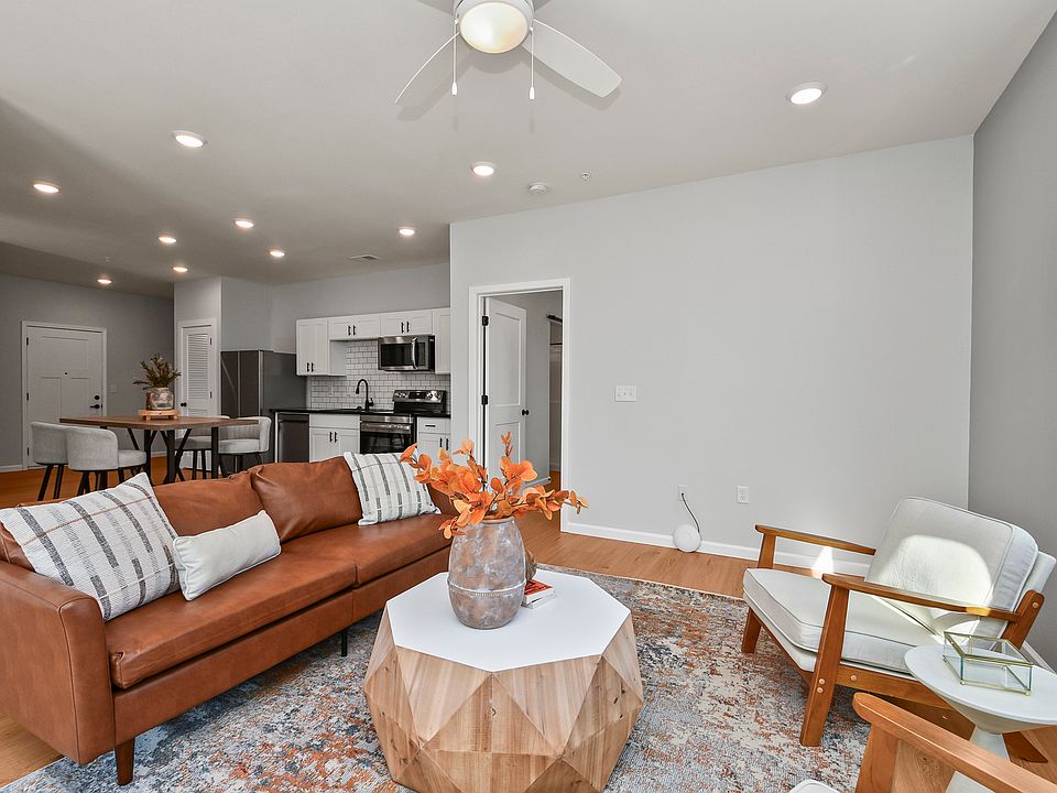 Living Area with Ceiling Fan, 9 ft. Ceilings, Luxury Vinyl Plank Flooring