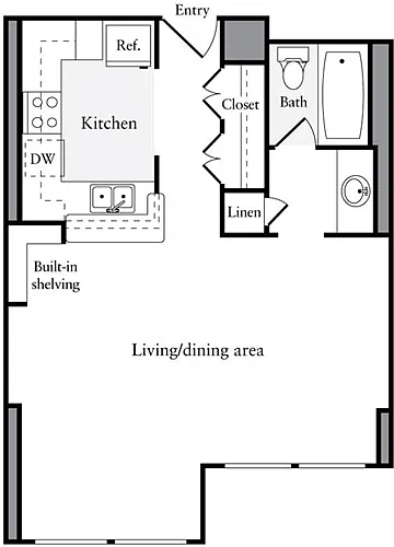 Floor plan Studio E