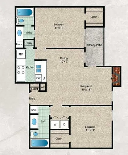 Floor plan B2-1