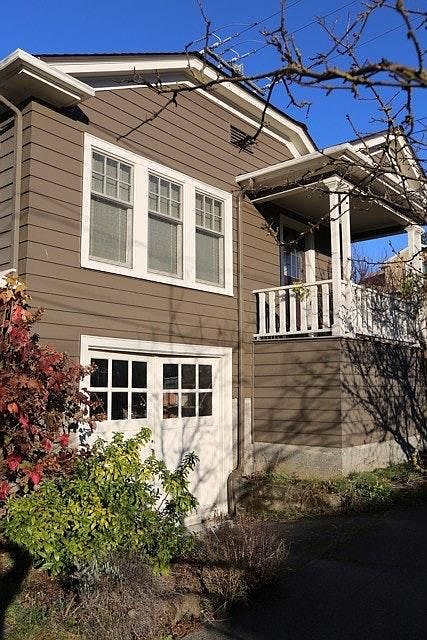 Home faces South, Porch & Garage entrance