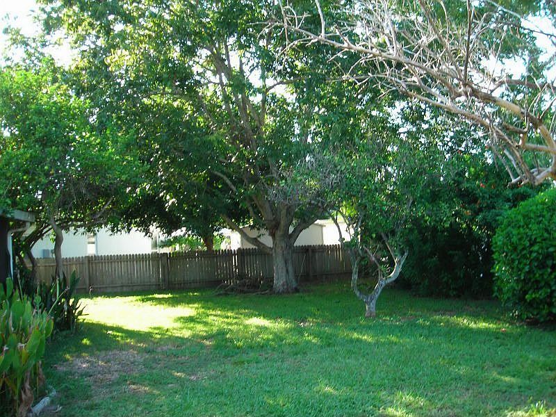 Large back yard
