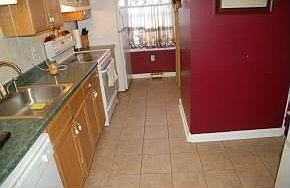 Ceramic Tile Floor in Kitchen