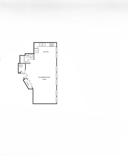 Floor plan Broadway Studio A
