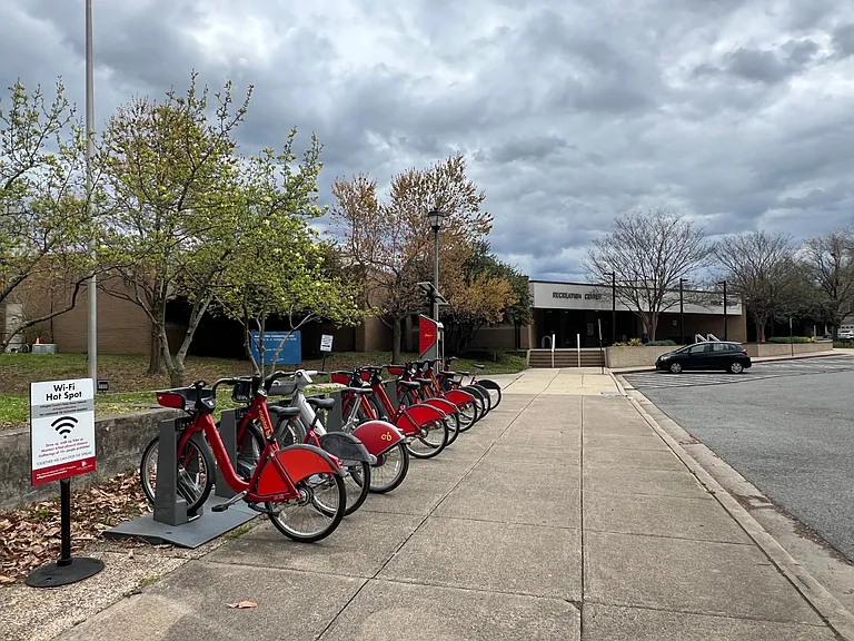 Visit the library with activities for all ages.
Pike-up a bike-share around almost every corner.