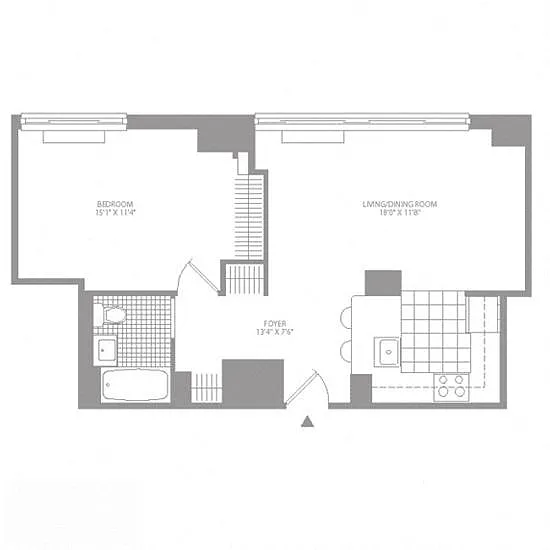 Floor plan 1R