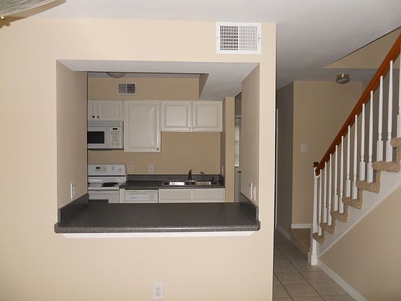 Kitchen view from living / dining area.