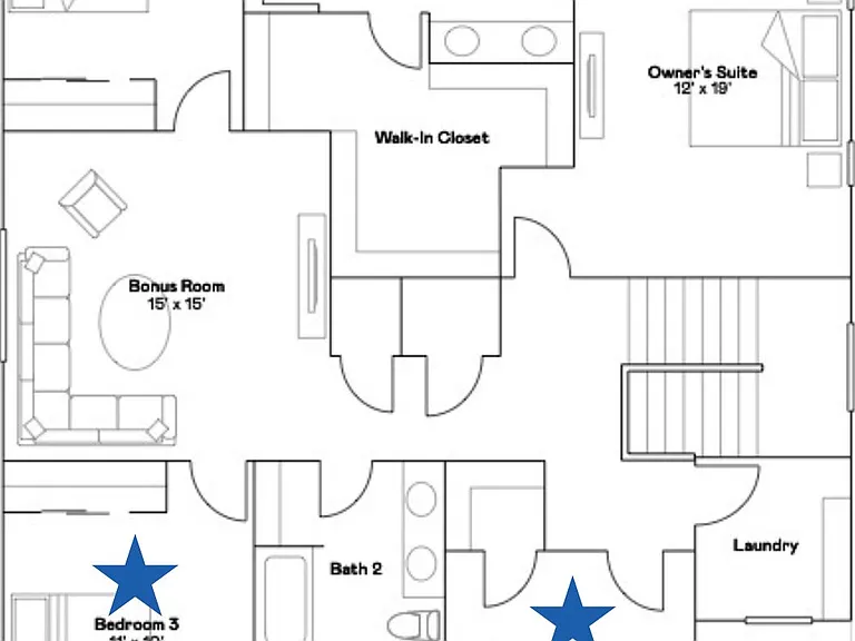 The Starred Rooms are yours!