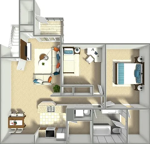 Haven 2 Bed Floor Plan Haven 2 Bed Floor Plan
