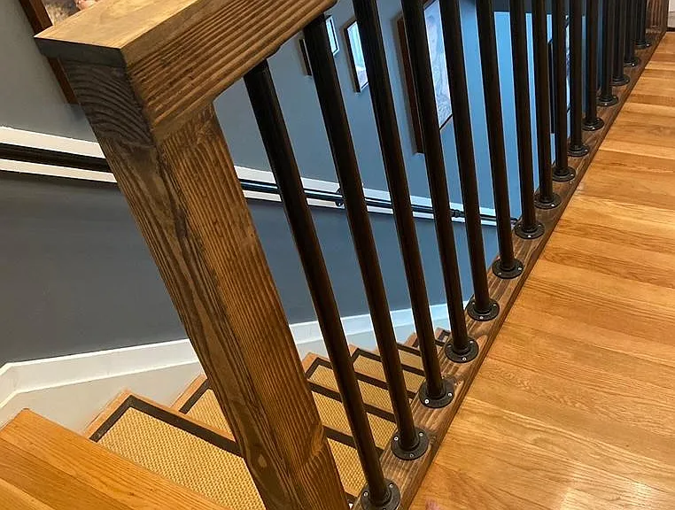 Custom bannister and railing.