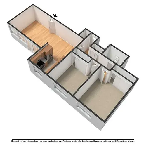 Floor plan Two Bedroom - A4