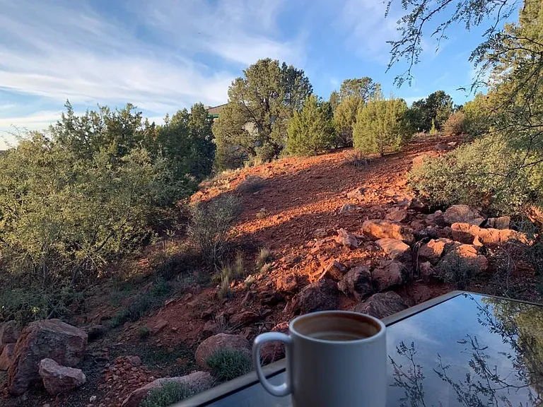 Coffee moments out back