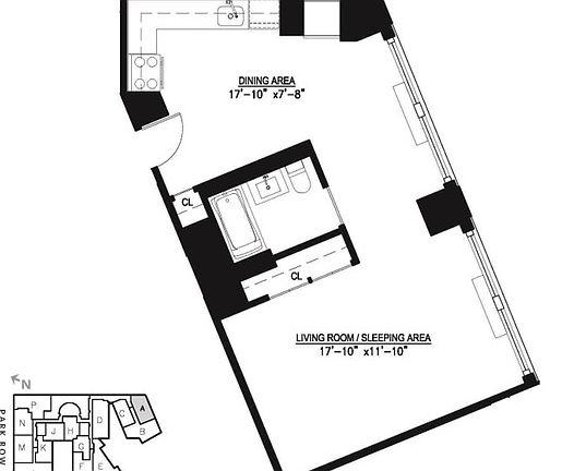 2nd image of 15 Park Row APT 25A