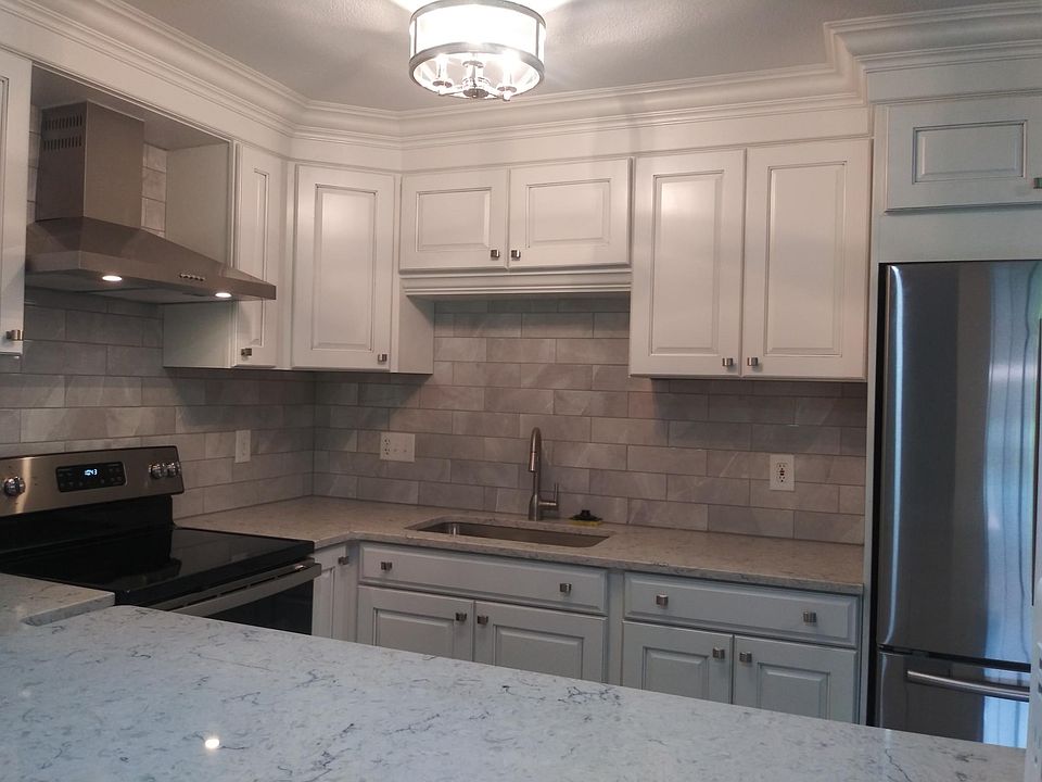 The beautiful updated kitchen