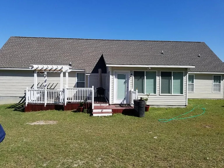 Rear of house