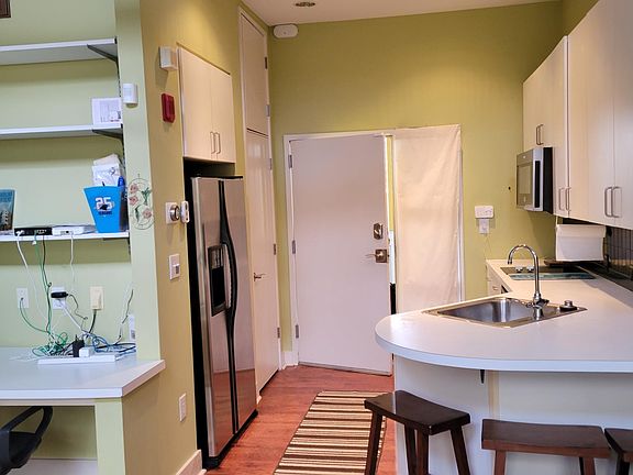 Desk with shelves. Kitchen