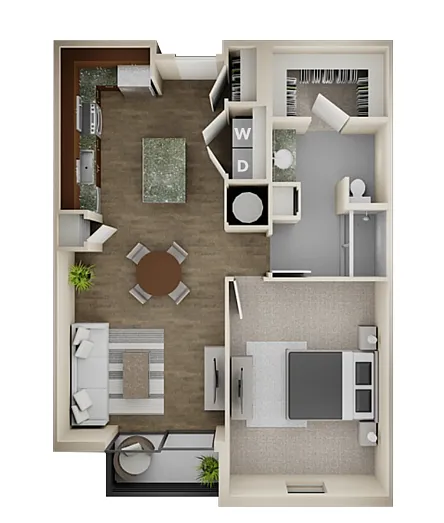 Floor plan A1 - B