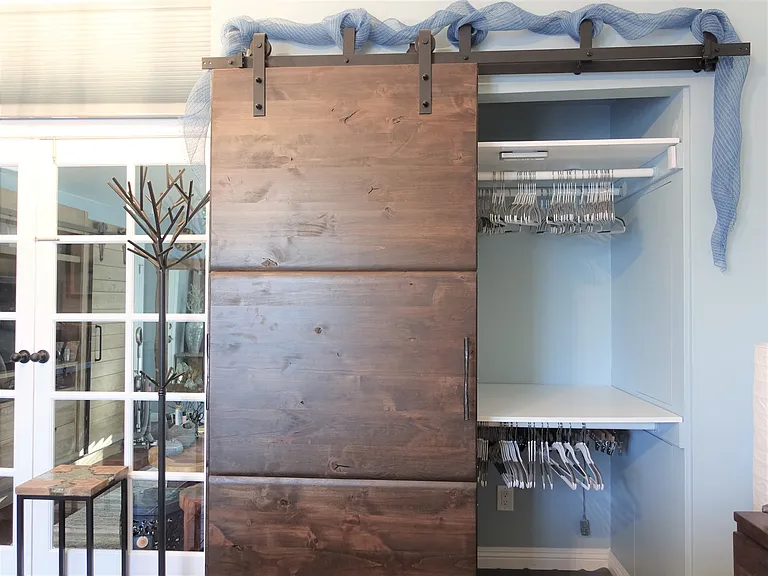 Large closet with ample space