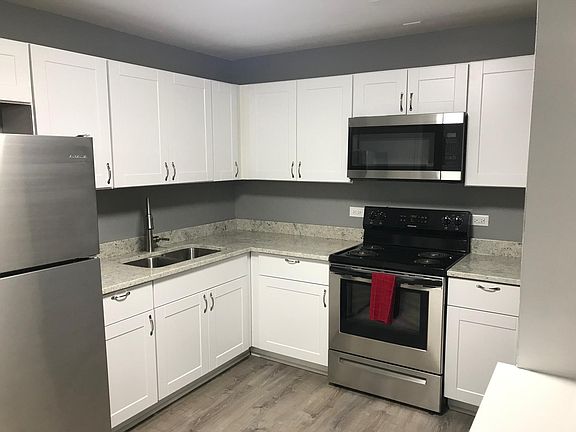 Kitchen with all new appliances.