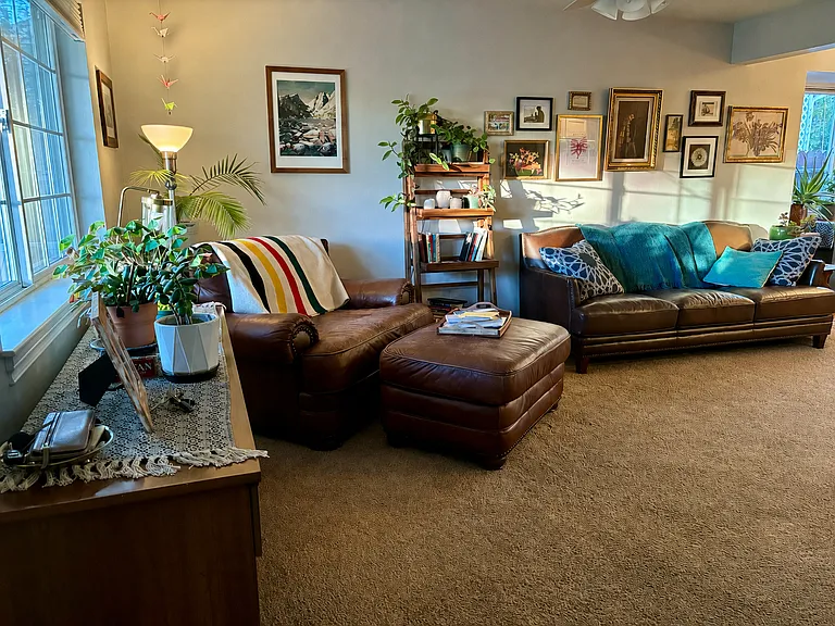 Living room view from front door