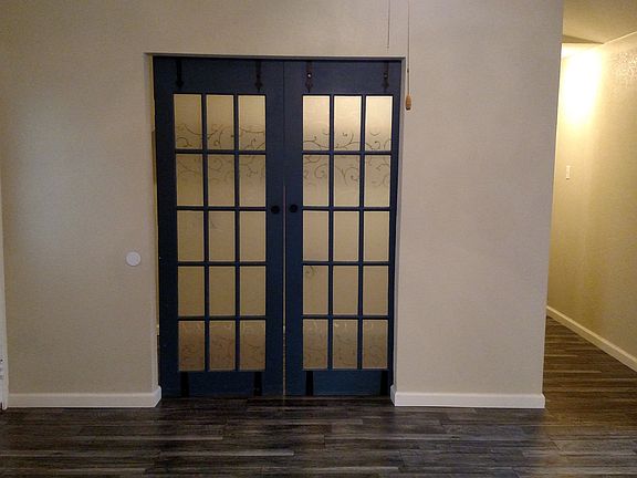 laundry room barn door entry