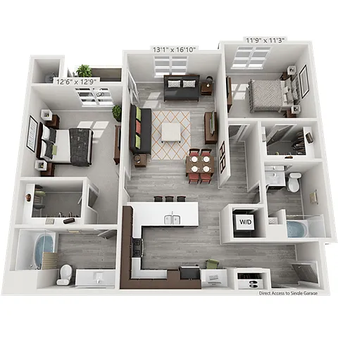 Floor plan Gold Belt Tour