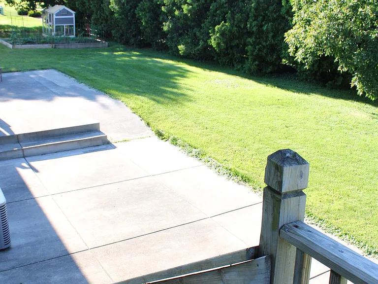 Back deck and patio