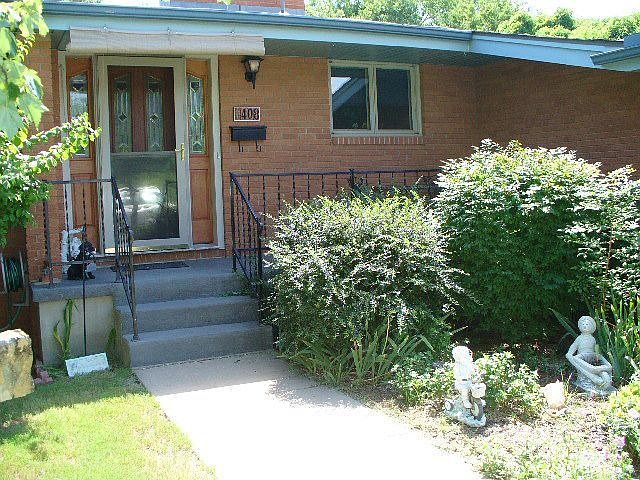 View of the front porch