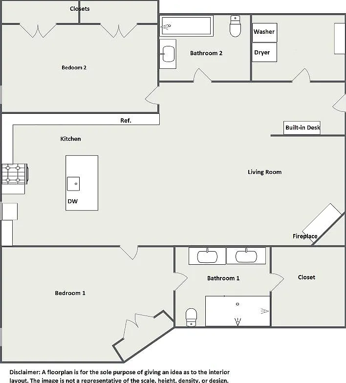 2 bed, 1550 sqft, $2,100 — Photo 3