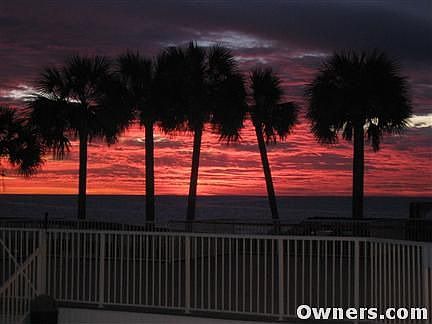 sunset from patio