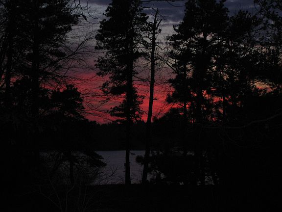 Sunset view from porch