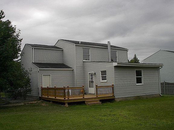 Rear of house with new deck