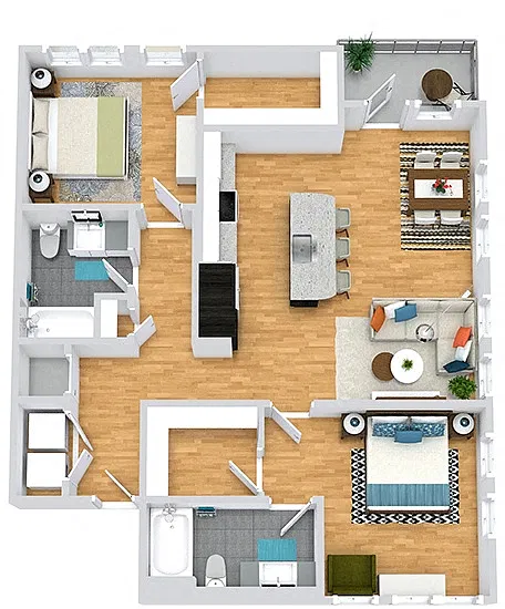 Floor plan Peterson