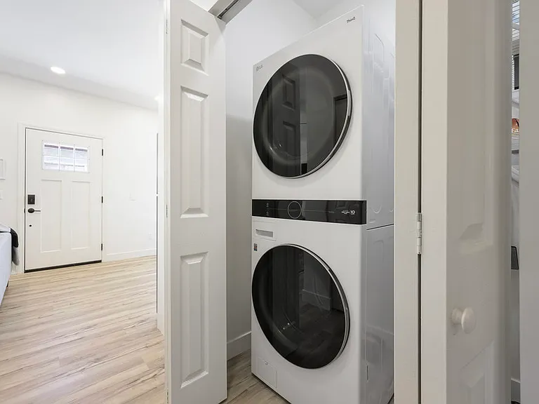 Washer Dryer in hallway closet