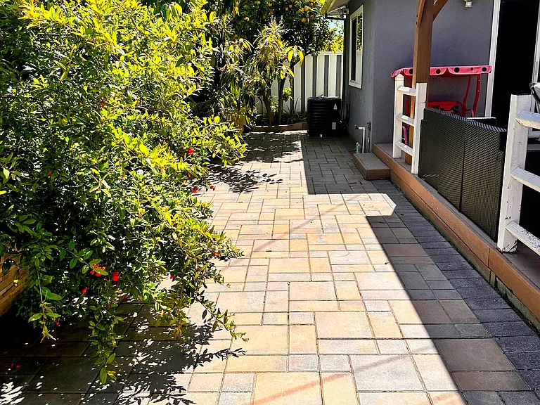 Paver Area in Backyard!