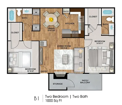 Floor plan The 1000