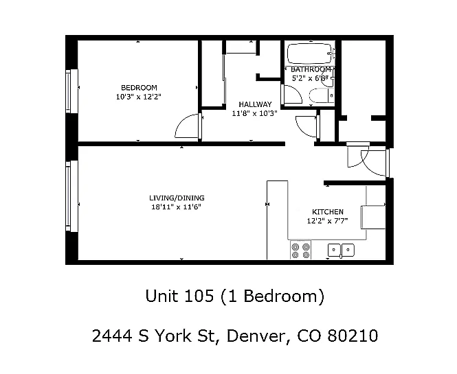 Floor plan 1X1