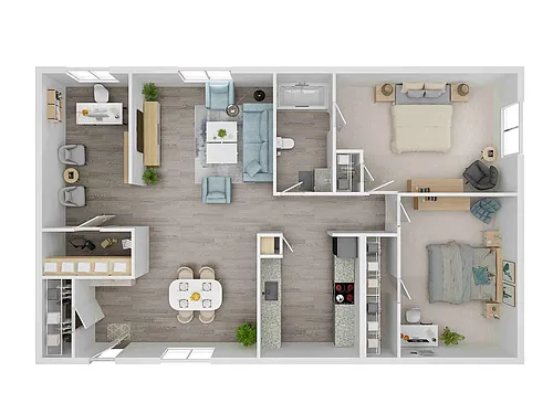 Floor plan 3X2-B