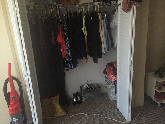 Closet in bedroom