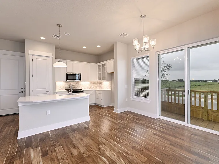 Kitchen and living area