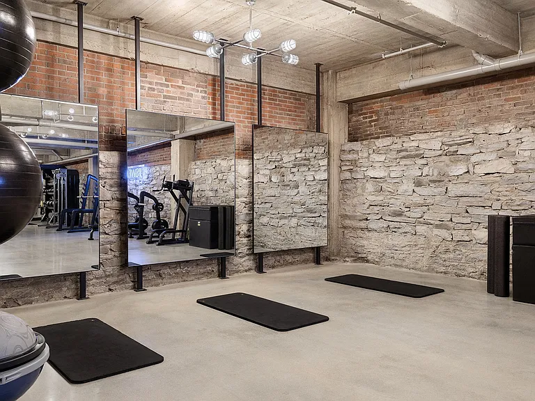Crossfit-style Gym with Punch/Speed bags and Pelotons
