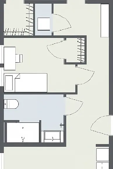 Floor plan is a well designed 730 sq ft.