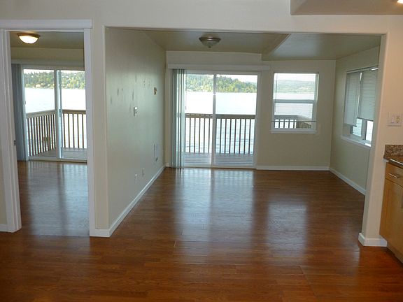 Living room right, Master bedroom left.