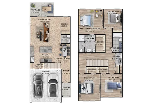 Floor plan D1 - Jefferson